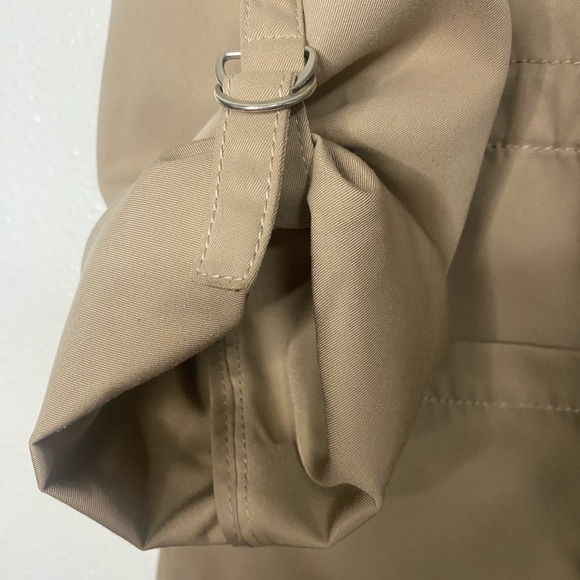 Stradivarius Olive Trench Coat Size S - Picture 8 of 16